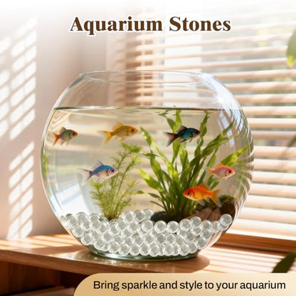 250 Pack Clear Glass Marbles for Vase Filler Decorative Crafts and Events