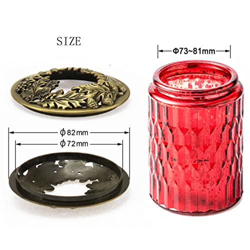 Dragonfly Zinc Alloy Candle Topper Lid for 73-81mm Jar Candles - Home Decor