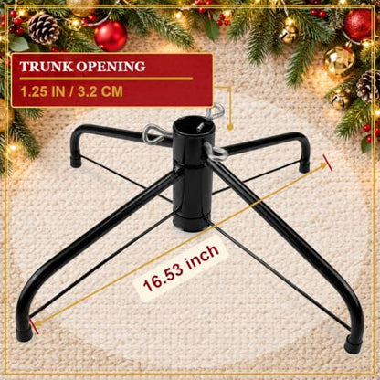 Heavy Duty Folding Christmas Tree Stand for 4-7 FT Artificial Trees
