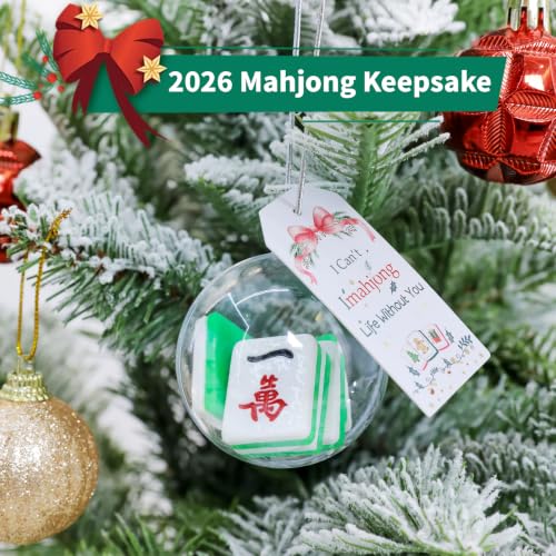 I Can’t Imahjong Life Without You Mini Mahjong Christmas Ornament - Holiday Decor