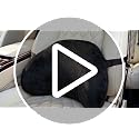 Ergonomic Lumbar Support Pillow for Car Office Home Beige - Lower Back Relief