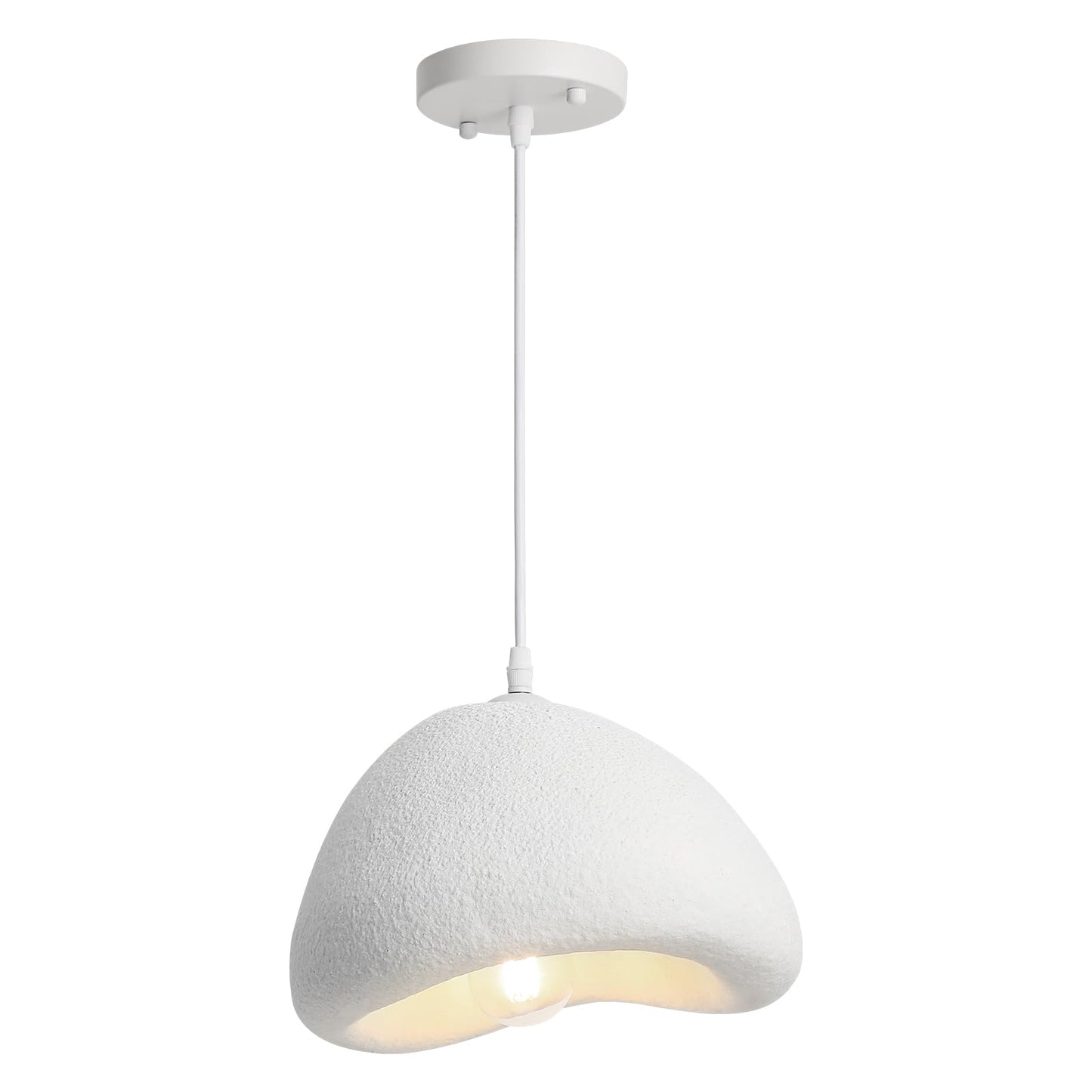 WILON 11.8'' Wabi Sabi Pendant Light, Modern Pendant Lights Kitchen Island Lighting, Dining Room Light Fixtures Over Table, Unique Pendant Light for Sink Bar Restaurant Bedroom Hallway Entryway