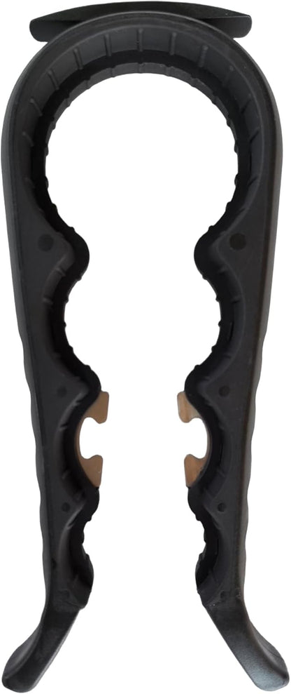 Skiennix 5-in-1 Jar Opener - Non-Slip Easy Grip Tool for Weak Hands | Black Color for Stubborn Lids