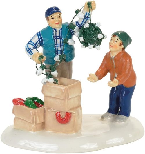 Department 56 Clark and Rusty Christmas Vacation Figurine - Colorful Village Accessory
