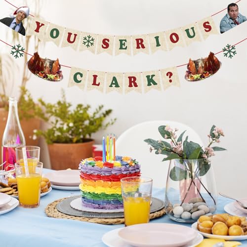 Christmas Vacation Banner Clark - Funny Holiday Decor for Ugly Sweater Party