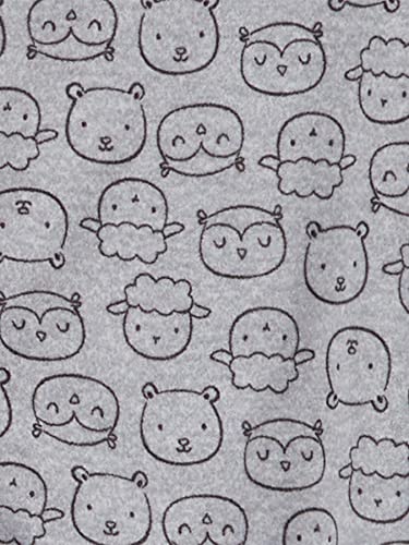 Simple Joys by Carter's Baby 3-Pack Cotton Wearable Blankets, Animal/Stripe, Large