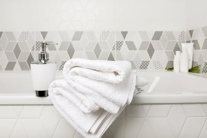 ZUPERIA White Bath Towels Bulk 12 Pack (22 x 44 Inches) - 100% Cotton Economy Light Weight Towels for Commercial Use - Quick Dry, Ultra-Soft, and Absorbent Bulk Towels