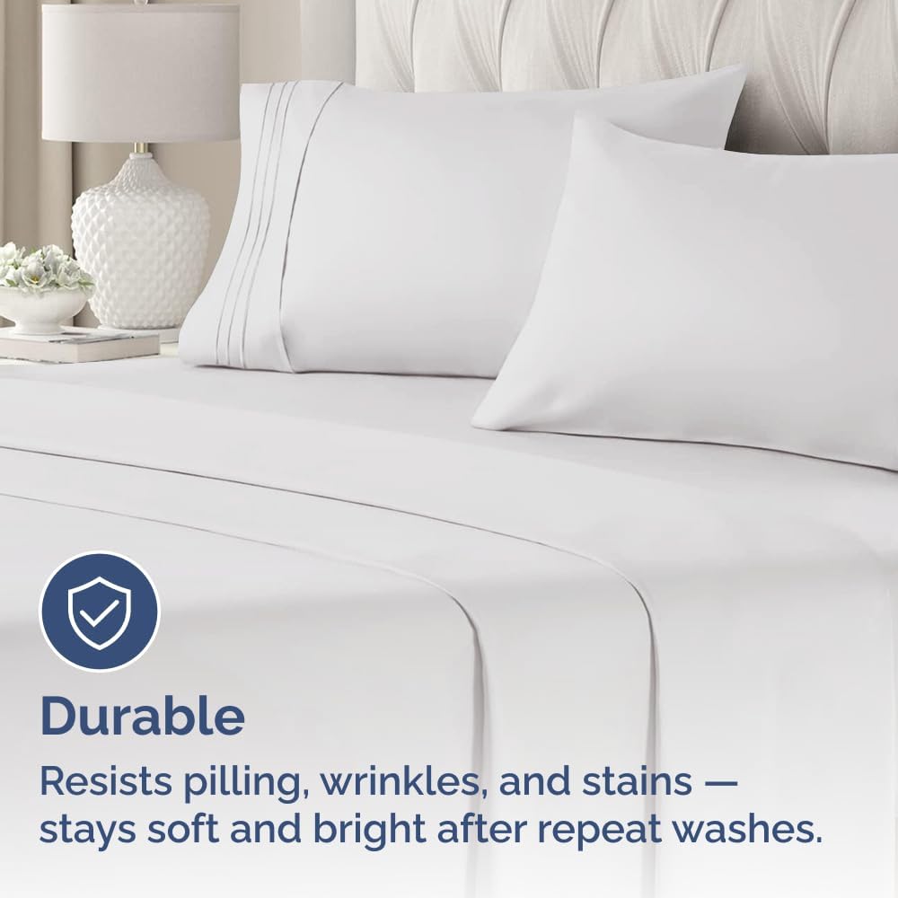 Skiennix Standard Pillow Cases Set of 2 - Soft Hotel Quality & Wrinkle-Free - French Grey Color