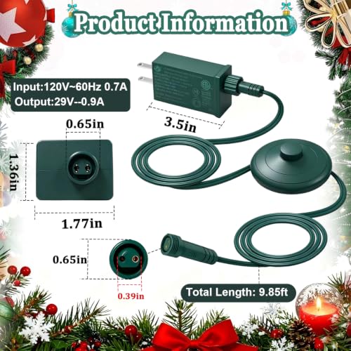 29V 13W LED Power Supply with Foot Switch Cable - Low-Voltage Transformer TS-13W29V