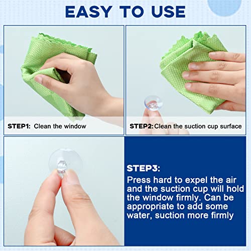 200 Pcs Christmas Light Clips with Suction Cups for Window Glass - Holiday Decor