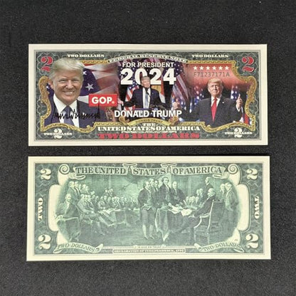 Commemorative Trump $2 Bill - 2024 Presidential Collectible Note