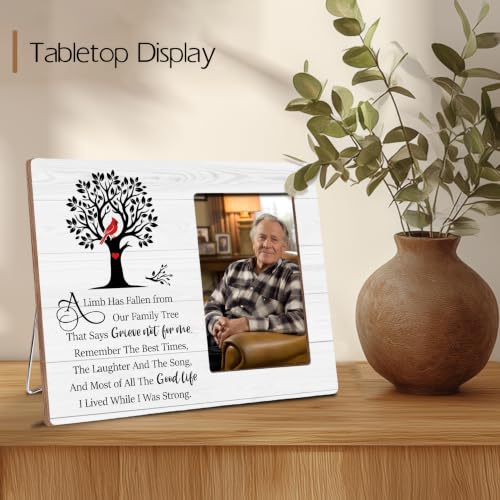 Memorial Picture Frame - Sympathy Gifts for Loss of Loved One, 8x10 Wood Photo Frame