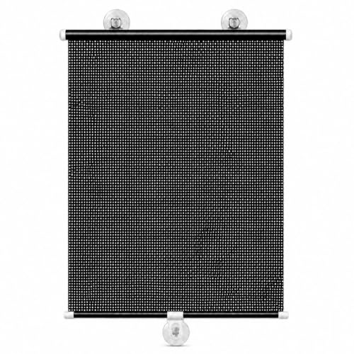 No Drill Indoor Window Blinds with Suction Cups - Light Filtering, Privacy, 13x24 Inches