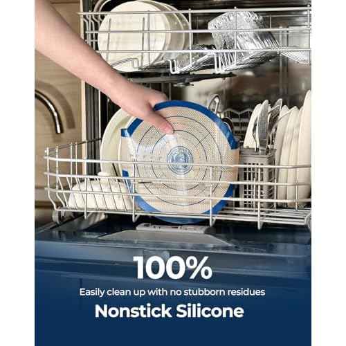 Silicone Bread Sling with Bread Lame, Thick Sourdough Baking Sling 2-Pack Round, Silicone Bread Baking Mat with Long Handles for Dutch Oven and Dough Transfer