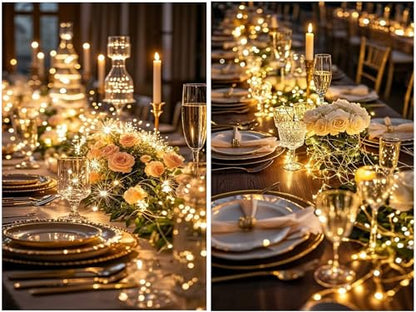 Warm White 16.5ft LED Fairy String Lights - 2 Pack Firefly Decorative Lights