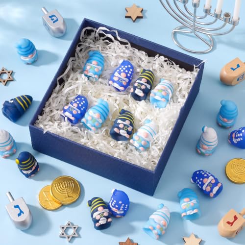 Hanukkah Gnome Stress Relief Balls Set - 20 Pack Blue & White Star of David