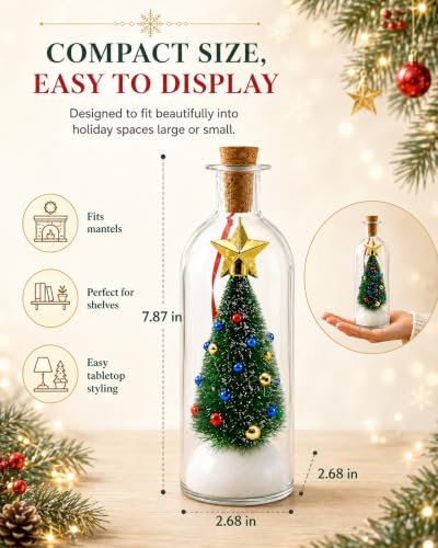 Christmas Message in a Bottle Voice Playback - Recordable Holiday Decor - Variation 3