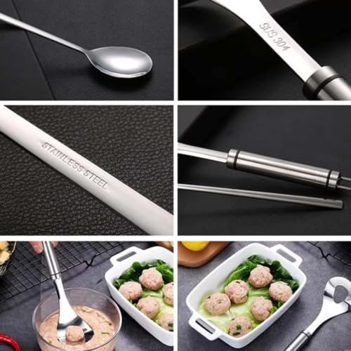 Stainless Steel Meatball Spoon Maker 2027 Set - Easy Kitchen Tool