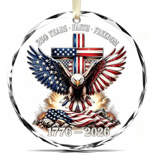 250th Anniversary USA Christmas Ornament - 2026 Patriotic Holiday Decoration - Variation of THIS listing