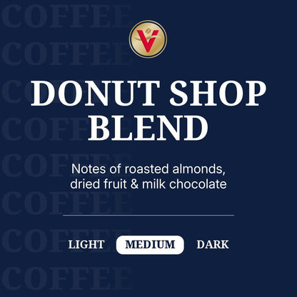 Victor Allen's Coffee Donut Shop Blend, Medium Roast, 32 Count, Single Serve Coffee Pods for Keurig K-Cup Brewers