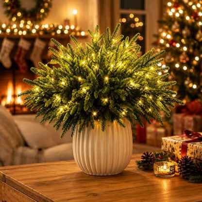 Twinkling Enchanted Evergreen Pine Tree with Lights - 5 Pieces