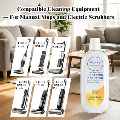 Lemon Floor Cleaning Solution 1L for Tineco & Wet Dry Vacuums - Lemon Scented