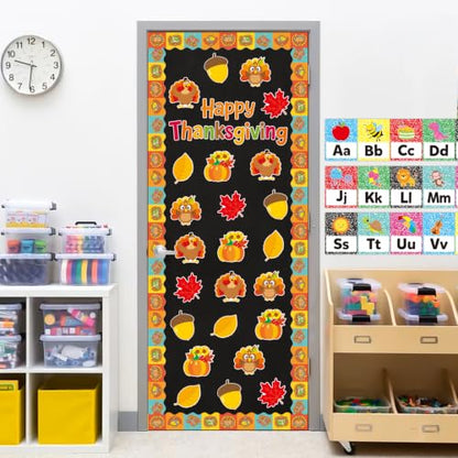 Thanksgiving Turkey Cutouts for Bulletin Boards - 36 Pack, Fall Classroom Decor