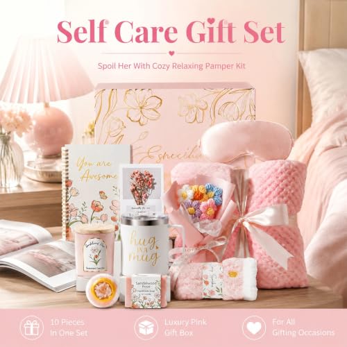Self-Care Spa Gift Basket for Women - Get Well, Relaxation & Recovery Set
