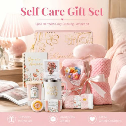 Self-Care Spa Gift Basket for Women - Get Well, Relaxation & Recovery Set