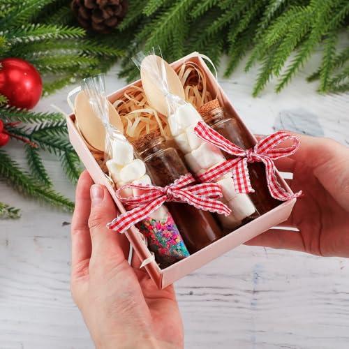 12-Piece Hot Chocolate Gift Set with Cocoa Tubes & Accessories