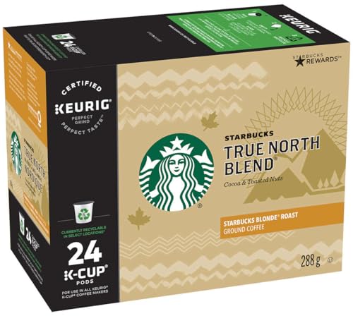 Starbucks True North Coffee, K-Cup Portion Pack for Keurig Brewers (24 Pack)