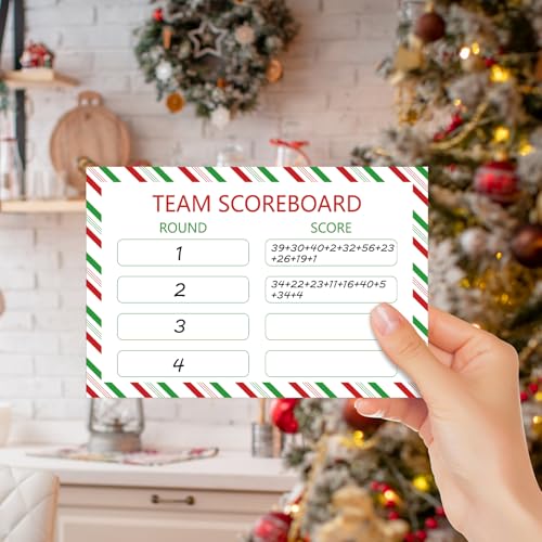 Christmas Family Feud Card Game XMAS Party Game for Adults & Kids