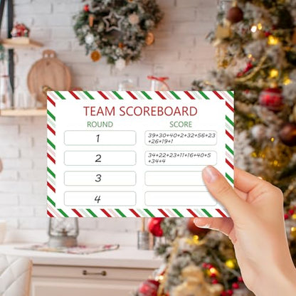 Christmas Family Feud Card Game XMAS Party Game for Adults & Kids