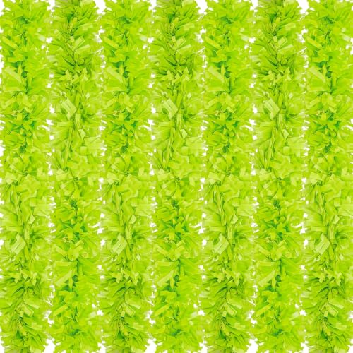 Christmas Tinsel Garland 100ft Metallic Twist - Emerald Green