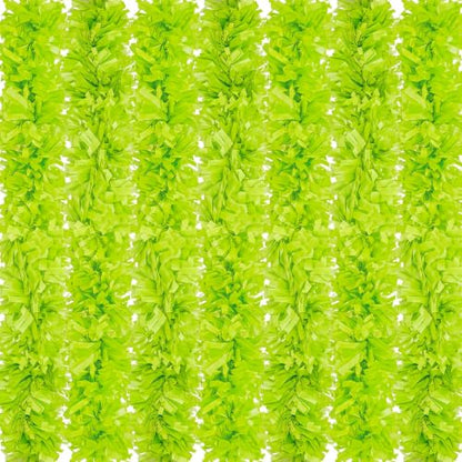 Christmas Tinsel Garland 100ft Metallic Twist - Emerald Green