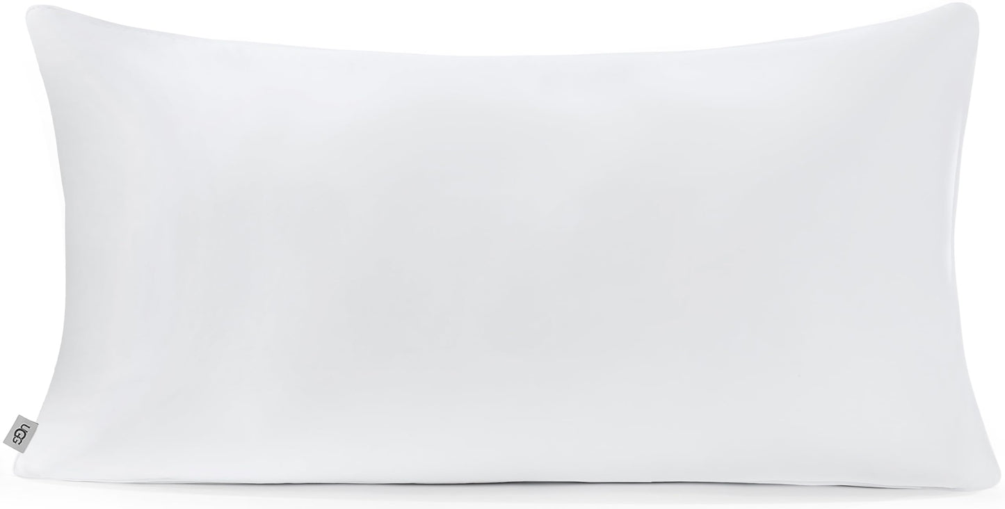UGG Danielle Cooling King Size Hypoallergenic Down Alternative Luxury Hotel Bed Pillow for Stomach Back or Side Sleeper with Machine Washable Cover, 20-inch x 36-inch, White