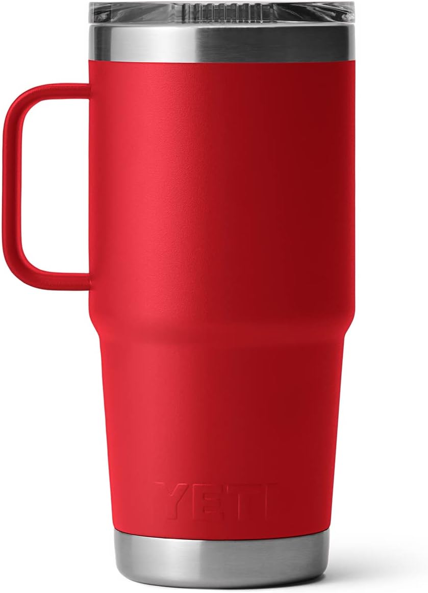 YETI Rambler 20 oz Travel Mug - Stainless Steel, Vacuum Insulated with Stronghold Lid for Durability