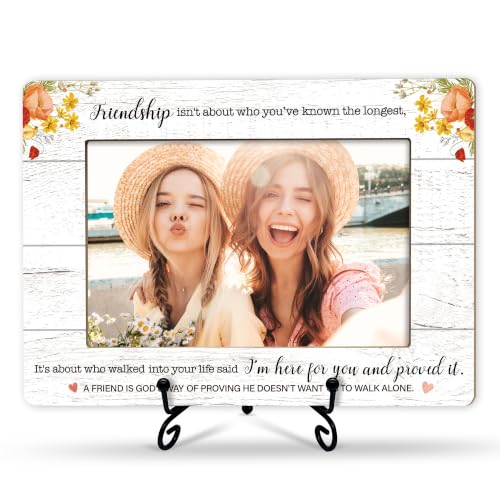 A Friend Is God's Way Photo Frame Gift - Long Distance Friendship Gift for Women & Sisters