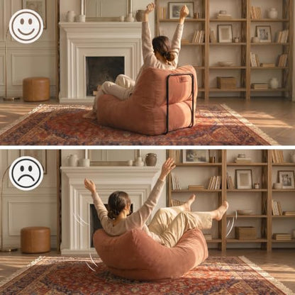 L-Shape Floor Sofa Support Frame 2 Sets Freestanding Metal Back Support for Floor Cushions