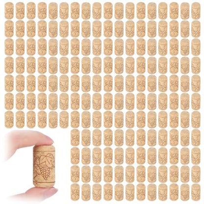 200 Pack Natural Corks for Wine Bottles 7/8" x 1 3/4" Bulk Craft Corks
