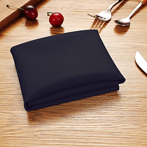 Wellhouse Soft Silicone Waterproof Baking Mat Non Stick Placemat Insulation Hot Tablemat for Baby/Kid/Children Pack of 4 (15.75 by 11.81 Inch, Black)