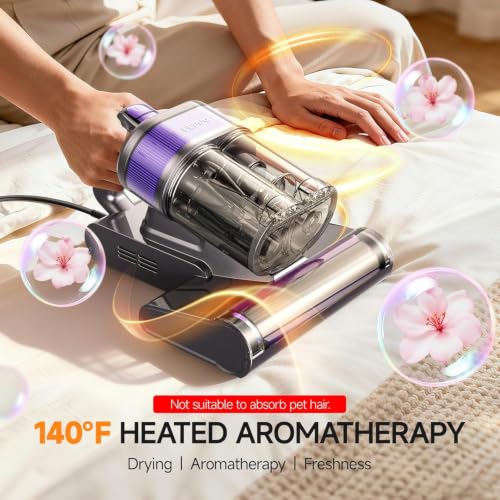 FEPPO Mattress Vacuum Cleaner PRO 4-in-1 UV-C Bed Vacuum Gray/Purple