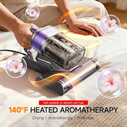 FEPPO Mattress Vacuum Cleaner PRO 4-in-1 UV-C Bed Vacuum Gray/Purple