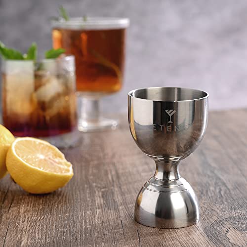 Cocktail Shaker and Jigger Set - 24oz & 2oz Bartender Barware Kit
