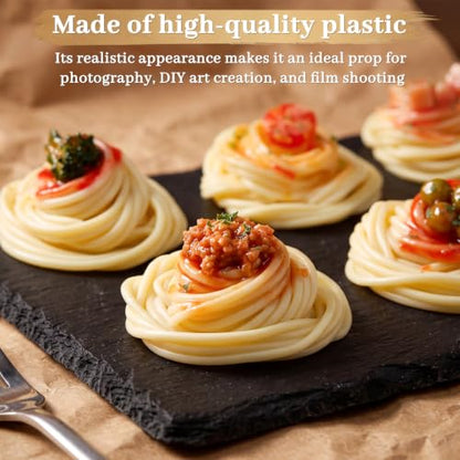 Artificial Pasta Props Set - 9 Decorative Food Models for Display and Craft