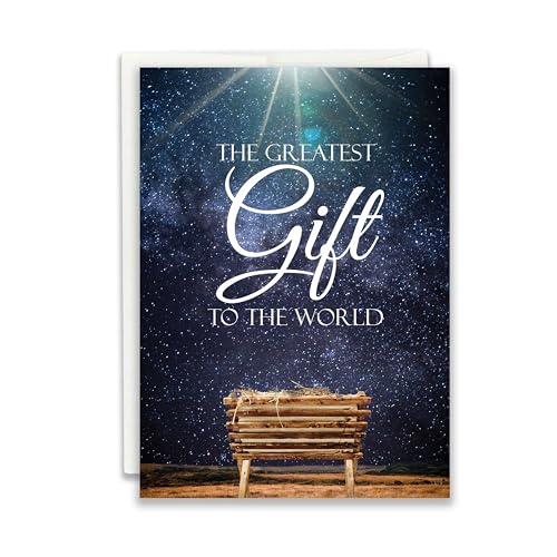 Religious Christmas Card Pack of 24 - Inspirational Holiday Greeting Cards