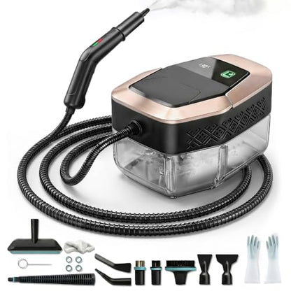 Multi-Purpose Handheld Steam Cleaner for Home and Car Cleaning - 3-Level Adjustable Pressure, Fast Heat-Up