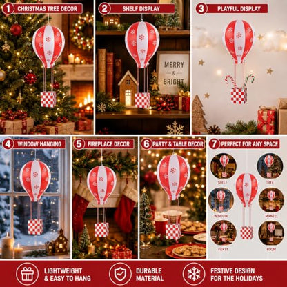 Christmas Elf Accessories Hot Air Balloon Kit - Inflatable Holiday Decor