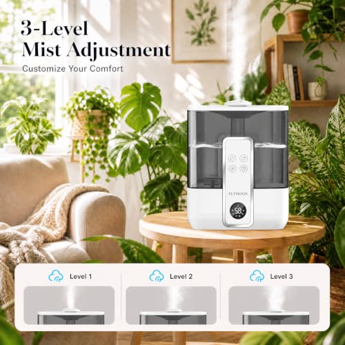 Top Fill 5L Ultrasonic Cool Mist Humidifier - White, Whisper-Quiet, Adjustable