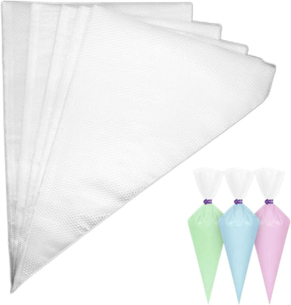 Skiennix Piping Bags - 100pcs 12 Inch Anti-Burst Disposable Pastry Bags for Cake & Cookie Decorating